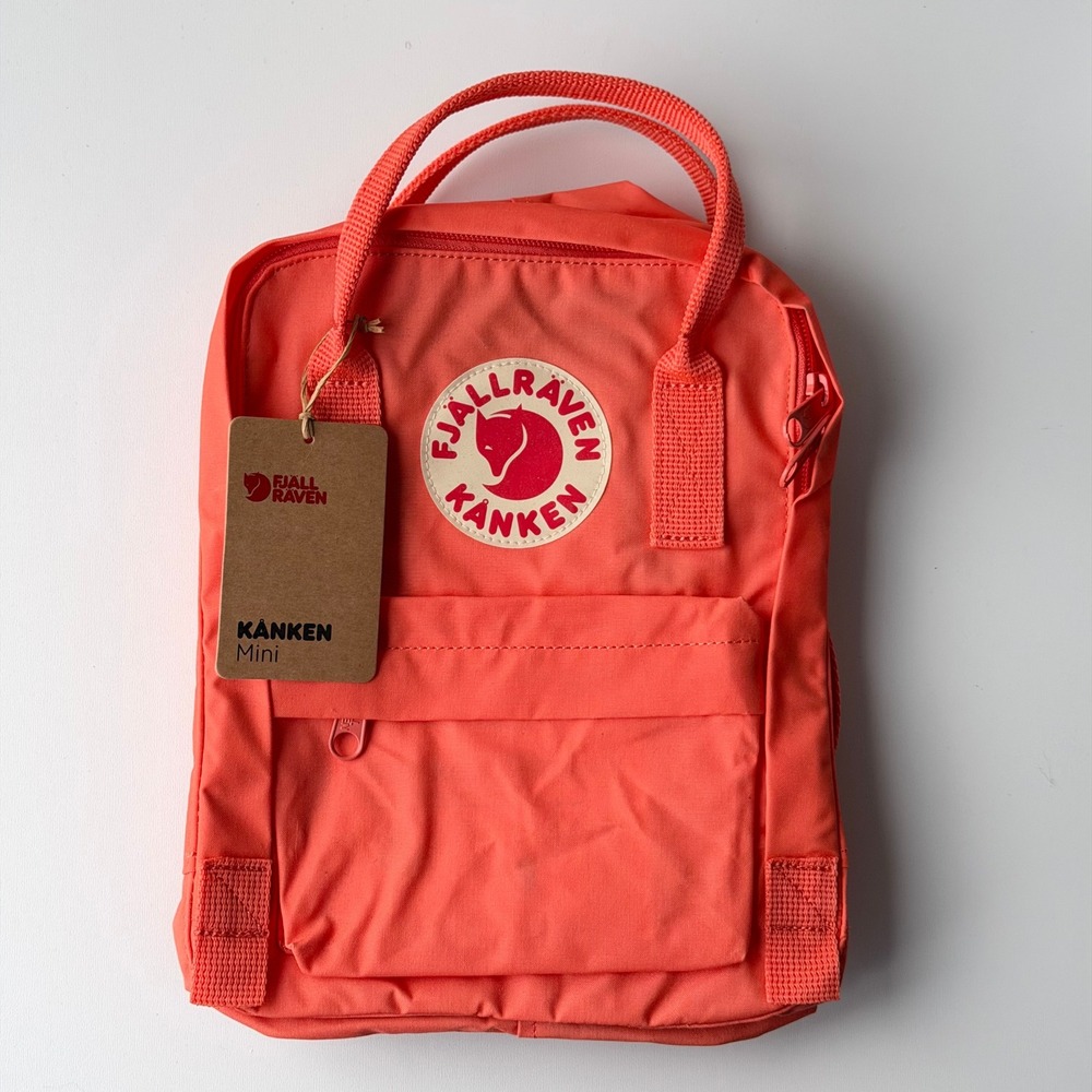 Fjallraven Kanken Mini Backpack Korall Outdoor Unisex One Size NWT